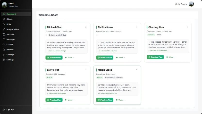 Online coaching recently completed